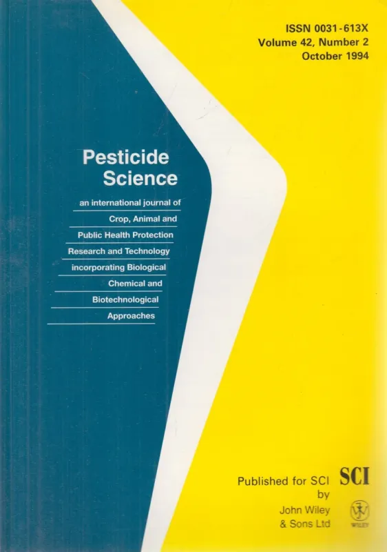Csak ma Pesticide Science Volume 42, Number 2 October 1994