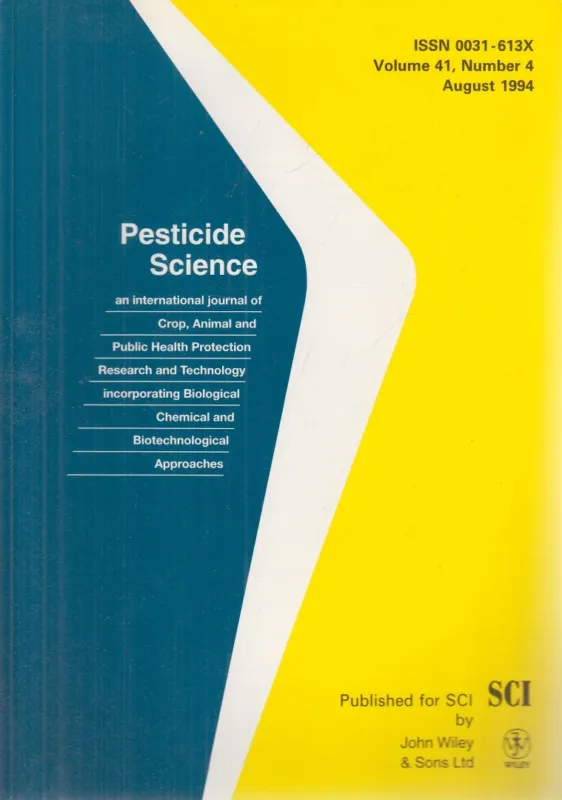Pesticide Science Volume 41, Number 4 August 1994 Olcsóbb